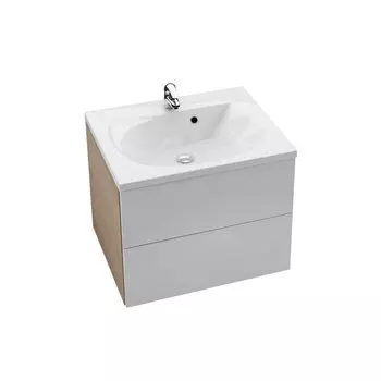 Тумба с раковиной 60 см Ravak Rosa II X000000926 капучино/белый