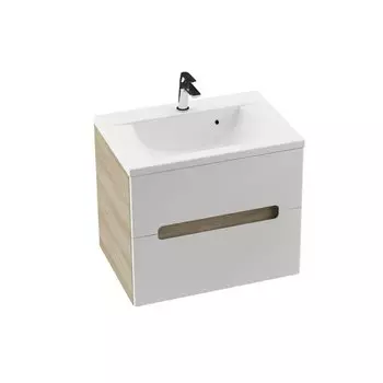 Тумба с раковиной 60 см Ravak SD Classic II X000000904 латте/белый