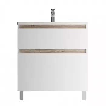 Тумба с раковиной 80 см Am.Pm X-Joy M85AFSX0802WG белый глянец