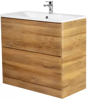 Тумба с раковиной 80 см BelBagno ALBANO-800-2C-PIA-RR rovere rustico