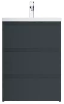 Тумба с раковиной Am.Pm GEM S 60 напольная графит матовый M91FSX0602GM