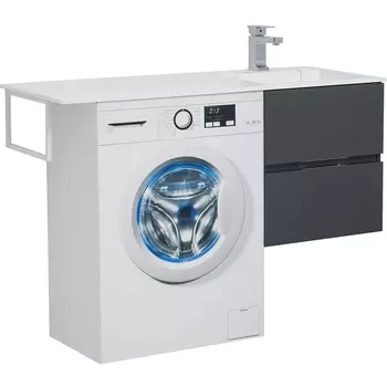 Тумба с раковиной Aquanet Алвита 48 см, серая