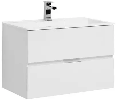 Тумба с раковиной Aquanet Алвита 80 белая