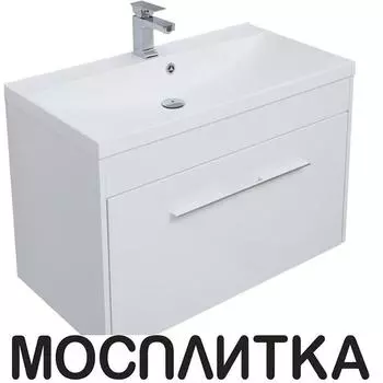 Тумба с раковиной Aquanet Августа 90 см 274019, белый