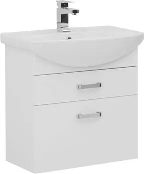 Тумба с раковиной Aquanet Ирис 65 2 ящика
