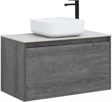 Тумба с раковиной Aquanet Nova Lite 90 дуб рошелье (1 ящик)