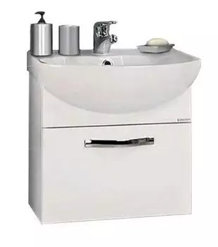 Тумба с раковиной Aquaton Ария 50 белая