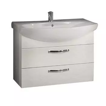 Тумба с раковиной Aquaton Ария 80 М белая