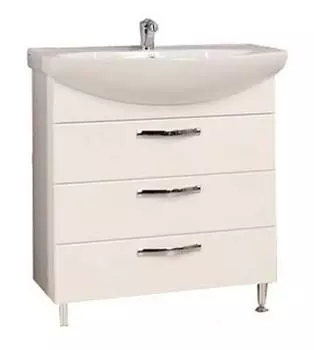 Тумба с раковиной Aquaton Ария 80 Н белая