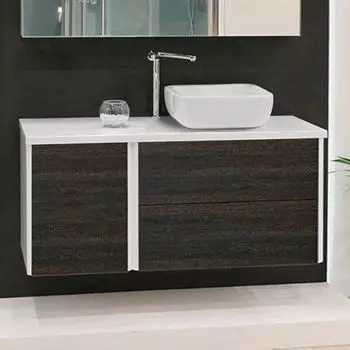 Тумба с раковиной Aquaton Брук 120 (80+ 40) дуб феррара