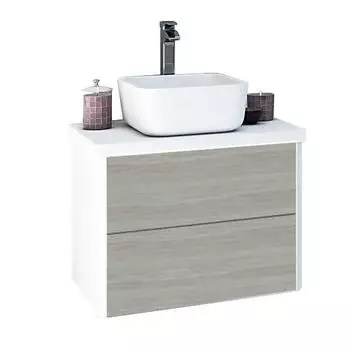 Тумба с раковиной Aquaton Брук 60 дуб латте