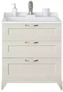 Тумба с раковиной Aquaton Леон 65Н дуб белый