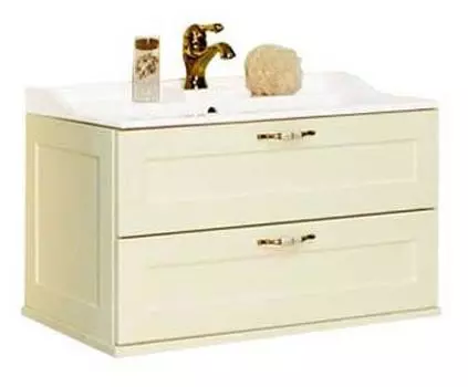 Тумба с раковиной Aquaton Леон 80 дуб бежевый