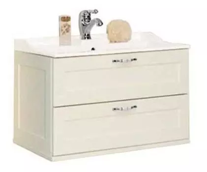 Тумба с раковиной Aquaton Леон 80см дуб белый