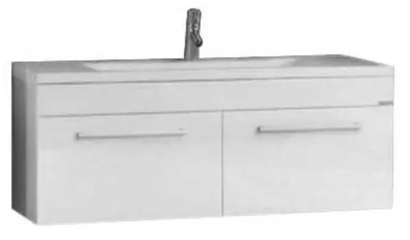 Тумба с раковиной Aquaton Мадрид 100 Мс 2 ящиками белый