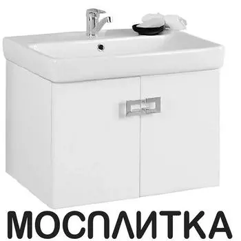 Тумба с раковиной Aquaton Оптима 70 белый глянец к раковине Тигода 1A124101OP010