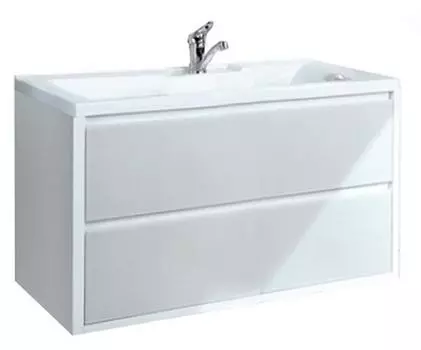 Тумба с раковиной Aquaton Римини 80 белый