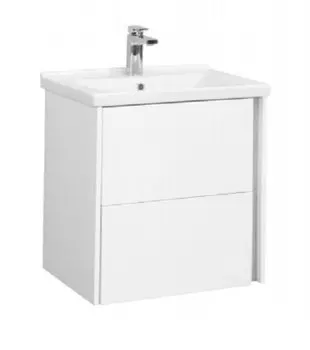 Тумба с раковиной Aquaton Стоун 1A231401SX010 60 см подвесная белая глянцевая