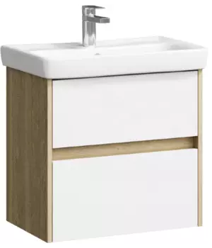 Тумба с раковиной Aqwella City 60 см белая, подвесная