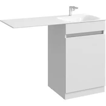 Тумба с раковиной Aqwella Forma 55 белая, напольная