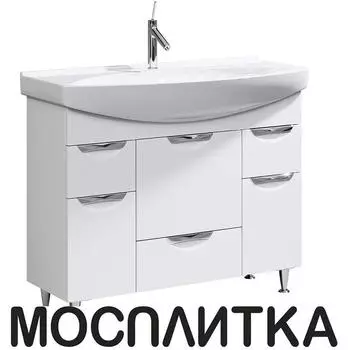 Тумба с раковиной Aqwella Лайн 105 Li.01.10
