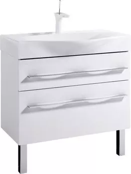 Тумба с раковиной Aqwella Milan 800 Mil.01.08/2n/W, белый