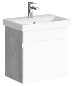 Тумба с раковиной Aqwella Smart 45 белая, подвесная