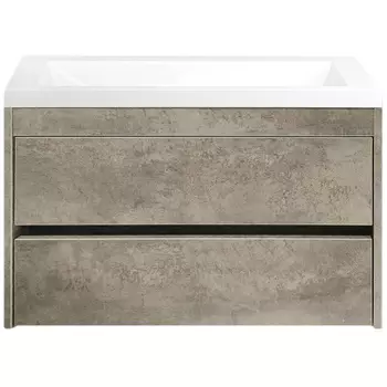 Тумба с раковиной Art&amp;Max Family 100 см Family-1000-2C-SO-CV cemento veneto