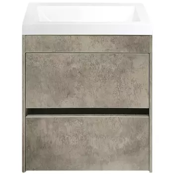 Тумба с раковиной Art&amp;Max Family 40 см Family-400-2C-SO-CV cemento veneto