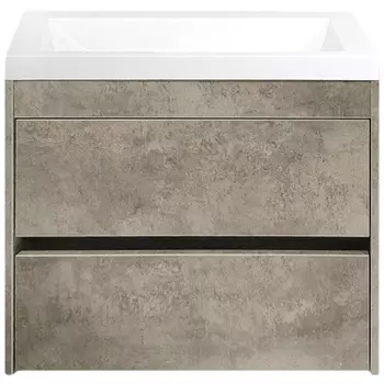 Тумба с раковиной Art&amp;Max Family 75 см Family-750-2C-SO-CV cemento veneto