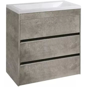 Тумба с раковиной Art&amp;Max Family 75 см Family-750-3C-PIA-CV cemento veneto