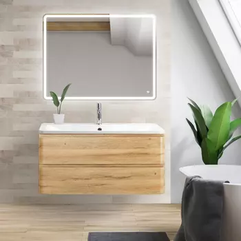 Тумба с раковиной BelBagno ALBANO-800-2C-SO-RR 80 см, под дерево