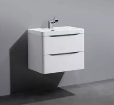 Тумба с раковиной BelBagno ANCONA-N-600-2C-SO-BL, цвет Bianco Lucido