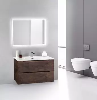Тумба с раковиной BelBagno ETNA39-800/390-2C-SO-RW-P 80 см Rovere More