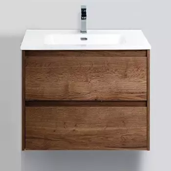 Тумба с раковиной BelBagno KRAFT 39-500/390-2C-SO-RT 50 см, коричневая матовая