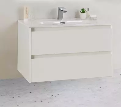 Тумба с раковиной BelBagno KRAFT 39-800/390-2C-SO-BO 80 см Bianco Opaco
