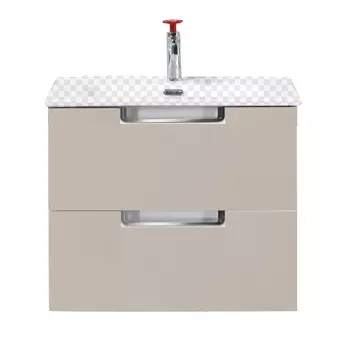 Тумба с раковиной BelBagno Leticia BB800DDAC/TO tortora opaco