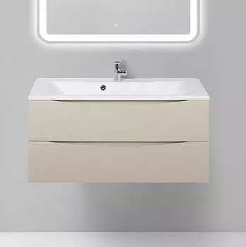 Тумба с раковиной BelBagno MARINO-1000-2C-SO-CO-P crema opaco