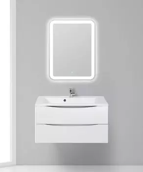 Тумба с раковиной BelBagno Marino MARINO-900-2C-SO-BO-P, 90 х 45 х 55 см, Bianco Opaco - белый матовый