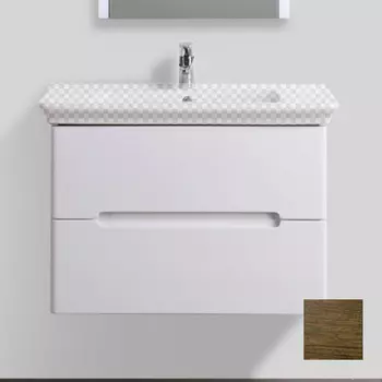 Тумба с раковиной BelBagno TORINO-800-2C-SO-RW rovere moro