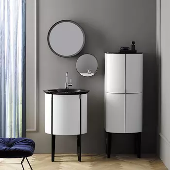 Тумба с раковиной Burgbad Diva 2.0 60 см SFJL059 L F3046 C0032*1 белый глянцевый