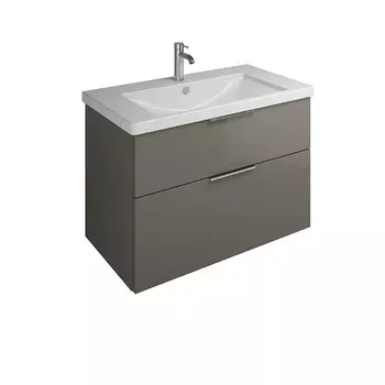 Тумба с раковиной Burgbad Eqio 95 см SEYQ093F2010C001*1 серый глянцевый