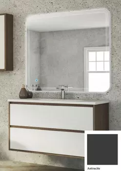 Тумба с раковиной Cezares Glass 100 41805 antracite