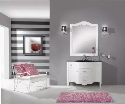 Тумба с раковиной Cezares Iscehia IS/02 bianco laccato lucido