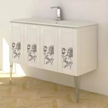 Тумба с раковиной Cezares Rosa 42244 decorato rosa