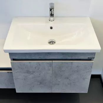 Тумба с раковиной Comforty Осло-70ПД 00-00006118 бетон светлый