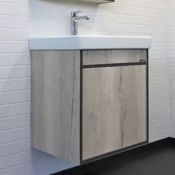 Тумба с раковиной Comforty Вена 55 дуб дымчатый, 00-00008928