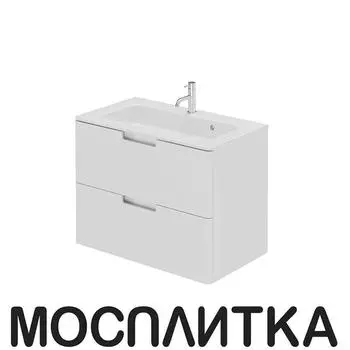 Тумба с раковиной Creto Bravo White 80 см