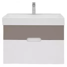 Тумба с раковиной Creto Malibu Capuchino Soft 80 см