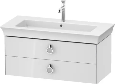 Тумба с раковиной Duravit White Tulip 100 см WT435208585 белый глянцевый
